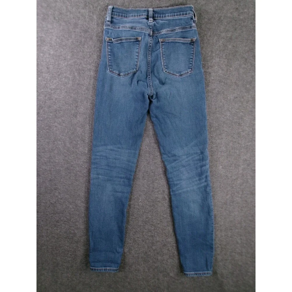 J Crew Jeans Womens 26 Blue Mercantile Mid Rise Straight Medium Wash Casual